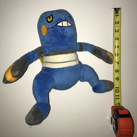 2007 Talking Pokémon Croagrunk 9” Plush Toy Animal - Picture 4 of 4